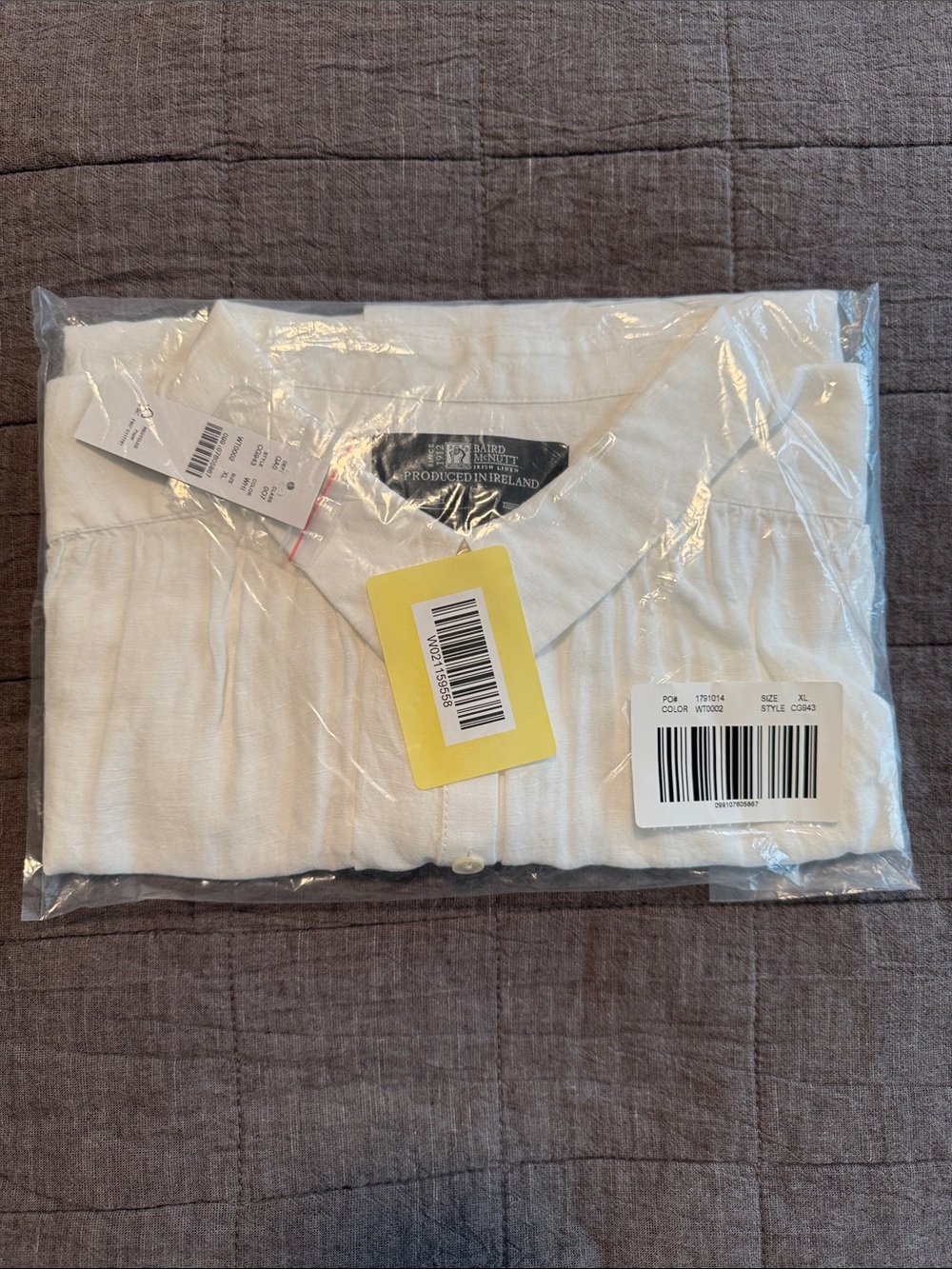NWT J.Crew New Capitaine shirt in Baird McNutt Irish linen Size XL - Picture 7 of 7